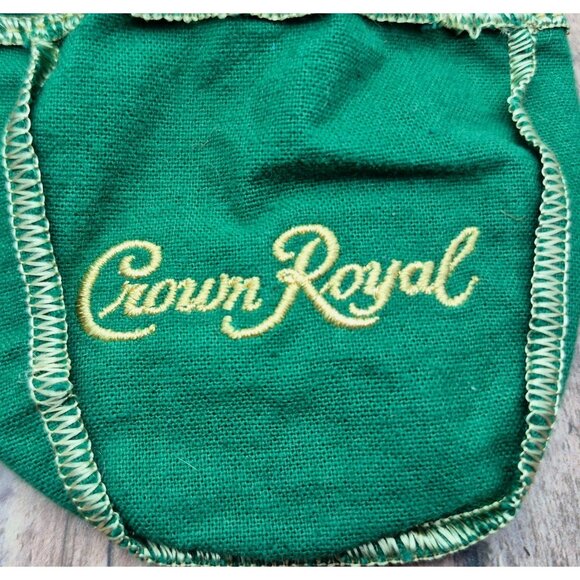 Lot of 6 Crown Royal Drawstring Mini Shooter Bags 4" Purple & Green - Picture 7 of 9